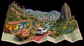 Explora Medellín con tu carro de alquiler